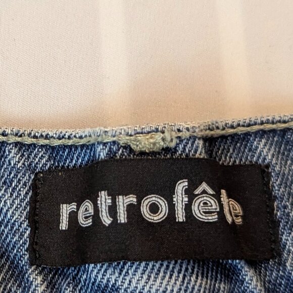 Retrofete Size 26 Distressed Medium Wash Jeans - Picture 3 of 14